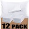 Bulk Pillow Cases Standard Size Set of 12 Pack Basic Pillowcases White Pillow Case Hypoallergenic Pillowcase Soft Envelope Closure Covers 20 x 26 Inches